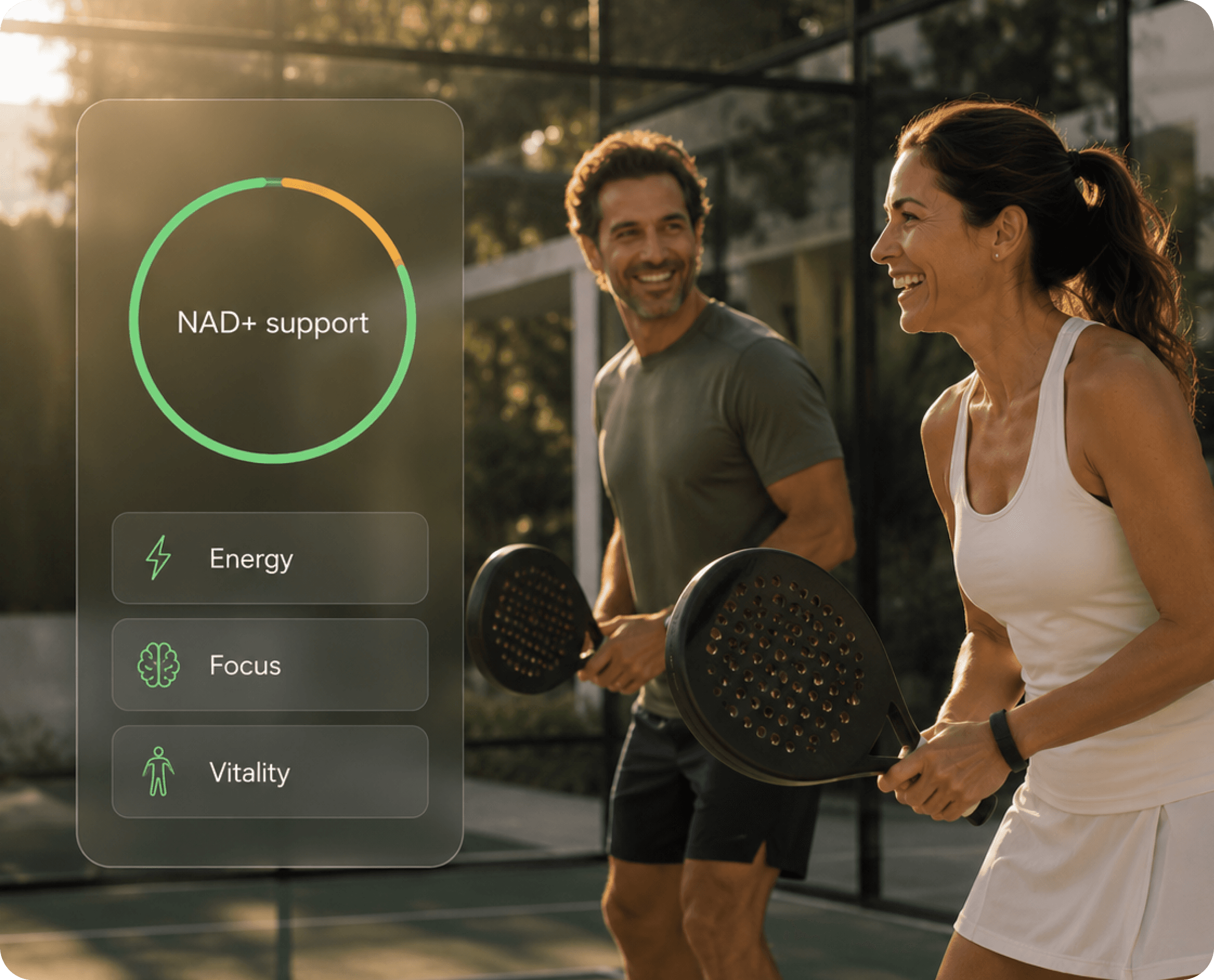 Active couple enjoying outdoor sport together