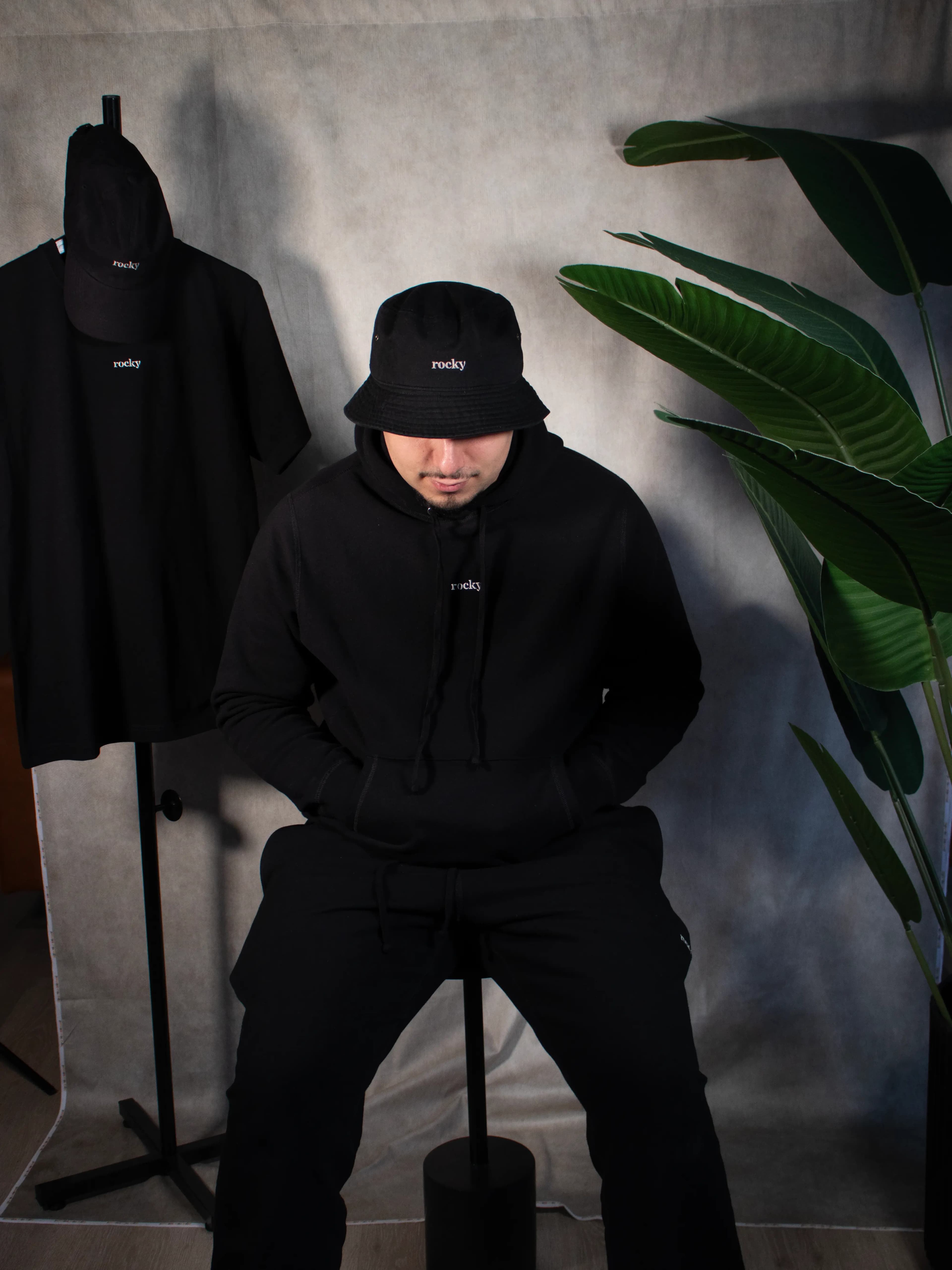 Two men on couch with Beatles book