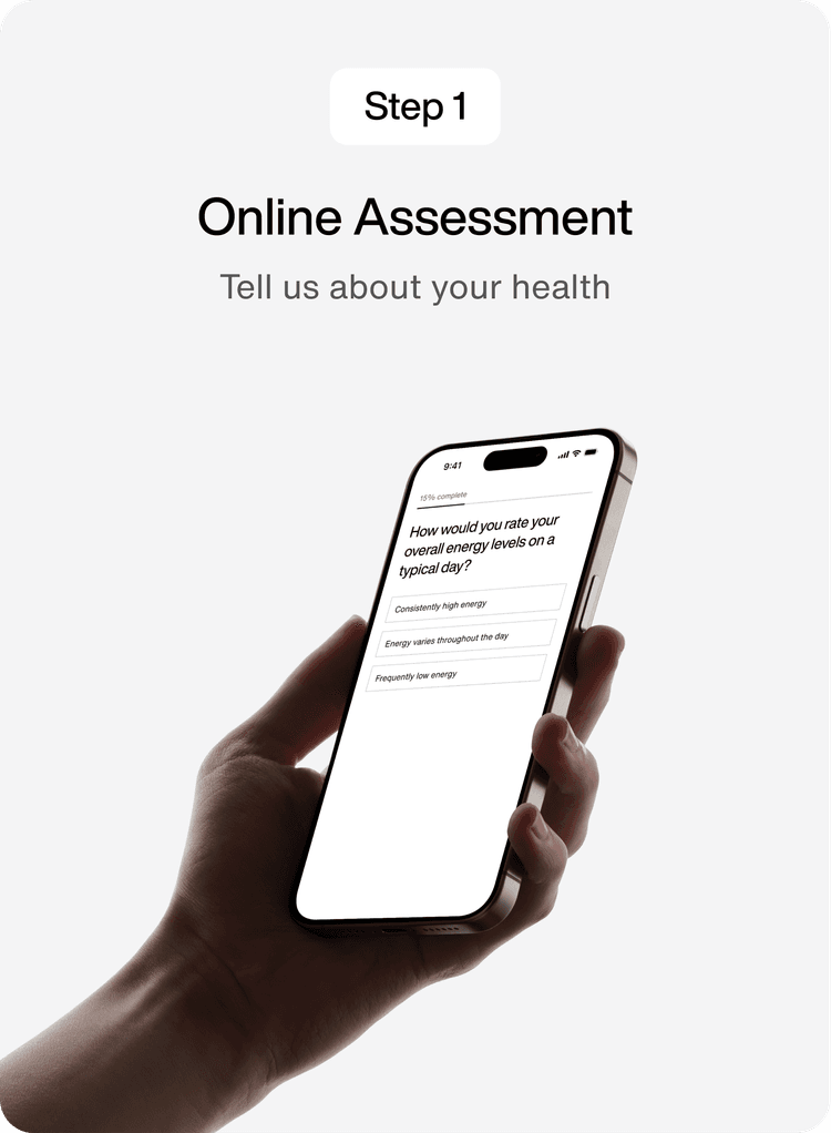 Online Assessment — Tell us about your health