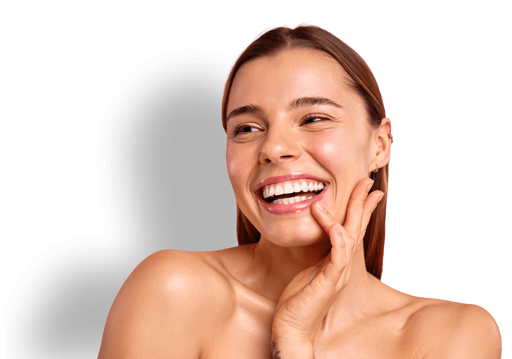 Person applying skincare