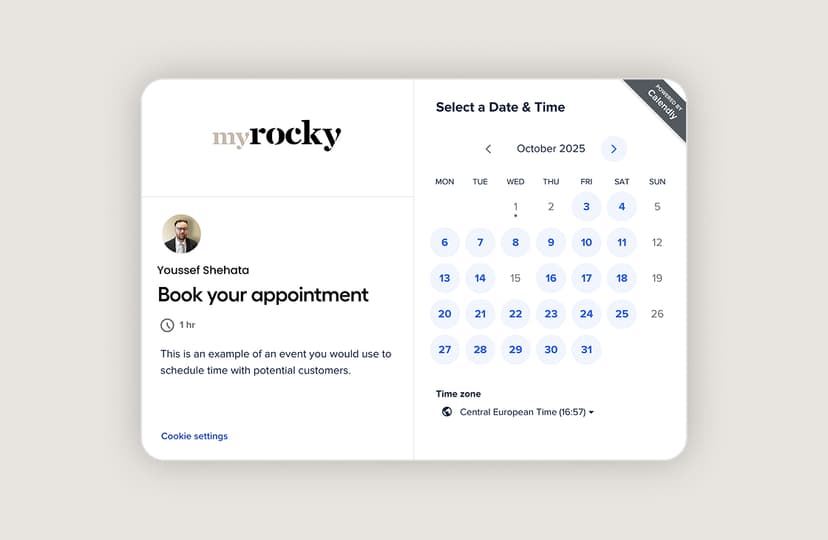 Book your appointment