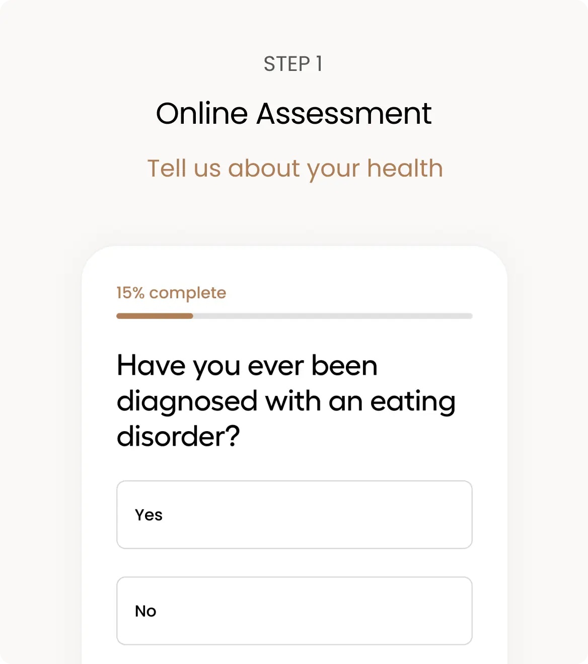 Step 1: Online Assessment